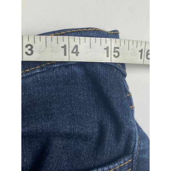 Judy Blue Women's Dark Wash‎ Denim Tapered Leg Raw Hem Jeans Size 13/31 - Picture 7 of 9